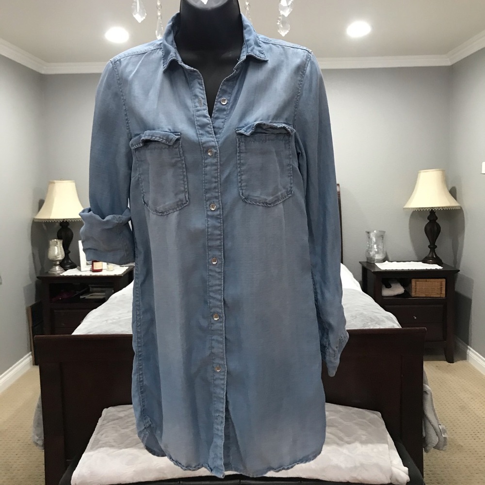 Soft Denim Shirt Dress